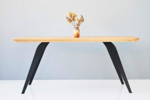 nowoczesny stół, dębowy stół , stół 180x90, stoł 200x100, stół z zakrąglonymi rogami,stół rystykalny z grubym dębowym blatem