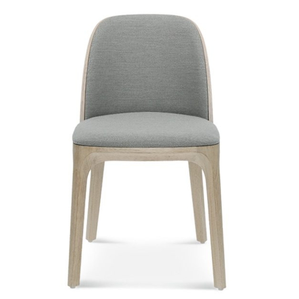 fameg arch a-1801, jasne krzesło, krzesło tapicerowane szare, drewniane krzesło do salonu, krzesła do salonu, krzesło do jadalni, krzesła do jadalni, nowoczesne krzesło, drewniane krzesło. dębowe krzesło, 1