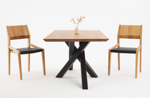 Stół Pająk i krzesła fameg arcos a-1403, nowoczesny stół z krzesłami dębowymi